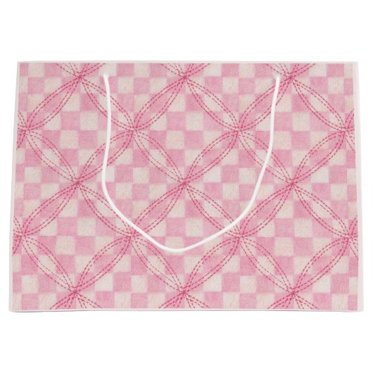 ROZE GEREGELDE DEKEN Grote cadeautas / Blush (Voorkant)