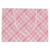 ROZE GEREGELDE DEKEN Grote cadeautas / Blush (Achterkant)