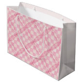 ROZE GEREGELDE DEKEN Grote cadeautas / Blush (Achterkant Gekanteld)