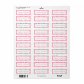 ROZE GEREGELDE QUILT .75"x2.25" Labels (Full Sheet)
