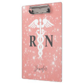 Roze geregistreerd zuster RN script op maat Klembord (Links)