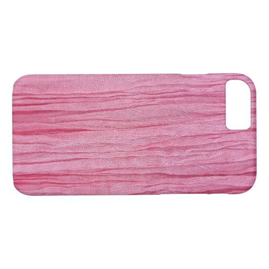 roze gerimpelde gaas Case-Mate iPhone case (Achterkant (Horizontaal))