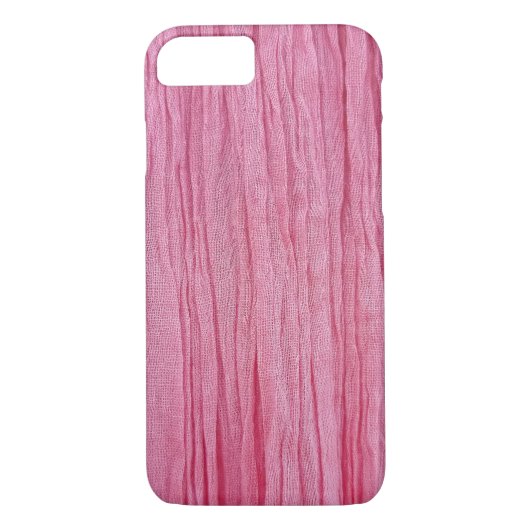 roze gerimpelde gaas Case-Mate iPhone case (Achterkant)