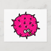 Roze germ briefkaart (Voorkant)