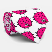 Roze germ stropdas (Opgerold)