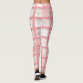 Roze Geruit Leggings (Achterkant)