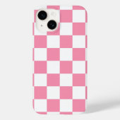 Roze geruit patroon Case-Mate iPhone case (Achterkant)