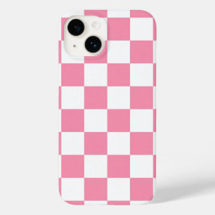 Roze geruit patroon Case-Mate iPhone 14 hoesje