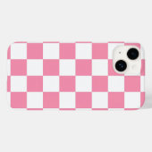 Roze geruit patroon Case-Mate iPhone case (Achterkant (horizontaal))