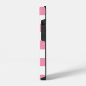 Roze geruit patroon iPhone hoesje (Linkerkant)