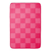 Roze geruite achtergrond badmat (Voorkant Verticaal)