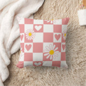 Roze geruite babykamer kussen (Deken)