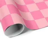 Roze geruite Blender-patroon Inpakpapier (Rol Hoek)