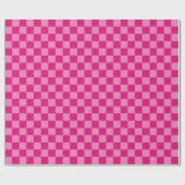 Roze Geruite geometrische Cadeaupapier (Vlak)