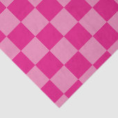 Roze Geruite geometrische Tissuepapier (Detail)