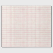 Roze geruite gingham coquette cadeaupapier uit het (Vlak)