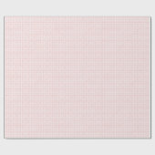 Roze geruite gingham coquette inpakpapier met vint (Vlak)