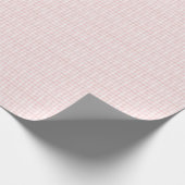 Roze geruite gingham coquette inpakpapier met vint (Hoek)