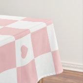 Roze geruite patroon achtergrond tafelkleed (Voorbeeld)