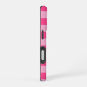 Roze geruite print iPhone 16 hoesje (Rechterkant)