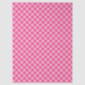 Roze geruite print tissuepapier (Voorkant)