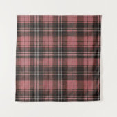 Roze geruite ruitvormige rustieke patroon wandkleed (Voorkant)