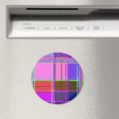 Roze geruite stofpatroon stof Madras Magneet (Insitu (Vaatwasser))
