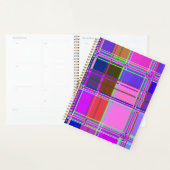 Roze geruite stofpatroon stof Madras Planner (Display)
