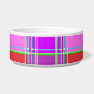 Roze geruite stofpatroon stof Madras Voerbakje
