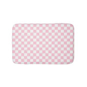 Roze geruite trendy Coquette badkamer badmat (Voorkant)