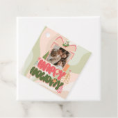 roze geschenkdoos Familie of bedrijf Flat Holiday  Bedankjes Labels (In situ)