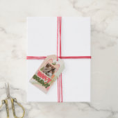 roze geschenkdoos Familie of bedrijf Flat Holiday  Cadeaulabel (Met Touw)