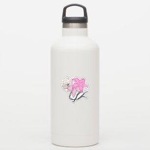 Roze Geschetste Bloemenboeket Sticker