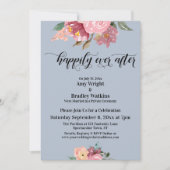 Roze geschilderde bloemen tot in lengte van dagen  kaart (Voorkant)