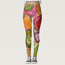 Roze gesp Leggings