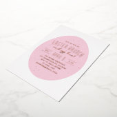 Roze gespikkelde jacht Uitnodiging van de paaspart (Gedraaid)