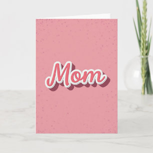 Roze gespikkelde Moeder kaart