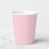Roze gespikkelde textuur papier cup – speels papieren bekers (Achterkant)