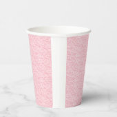 Roze gespikkelde textuur papier cup – speels papieren bekers (Rechts)