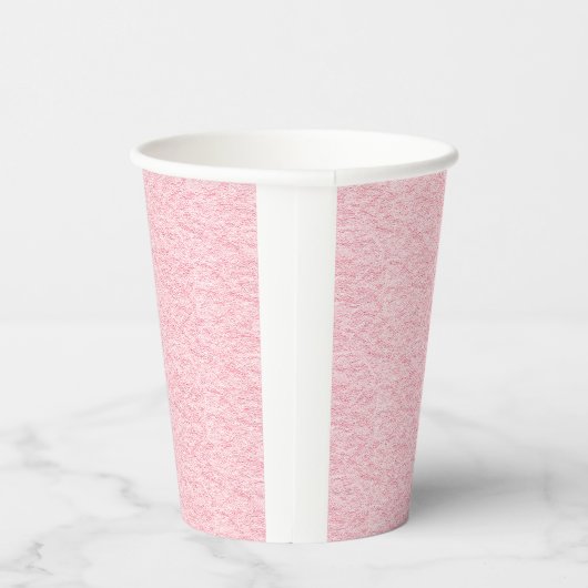 Roze gespikkelde textuur papier cup – speels papieren bekers (Rechts)