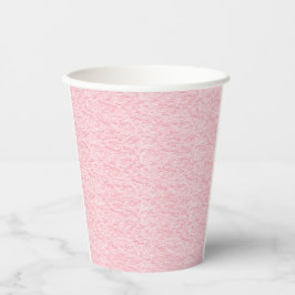 Roze gespikkelde textuur papier cup – speels papieren bekers
