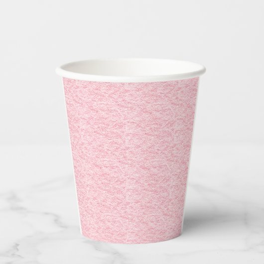 Roze gespikkelde textuur papier cup – speels papieren bekers (Voorkant)