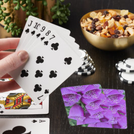 Roze gespikkelde vingerhoedskruid bloem pokerkaarten
