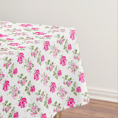 Roze, gestenciled Roos Patroontafels Tafelkleed (Voorbeeld)