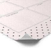 Roze gestippelde weekplanner afdrukbaar poster (Hoek)
