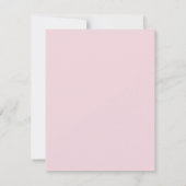 Roze Gestreept en Bow Baby Girl Nursery briefkaart (Achterkant)