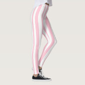 Roze gestreept, hartkont leggings (Rechts)