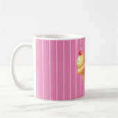 Roze gestreept ijs koffiemok (Links)