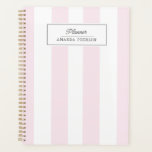 Roze Gestreept. Schattige gepersonaliseerd Planner<br><div class="desc">Roze Gestreept. Schattige gepersonaliseerd</div>