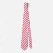 Roze gestreept stropdas (Voorkant)